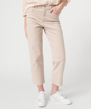 Jean femme droit longueur 7/8ème vue1 - GEMO 4G FEMME - GEMO