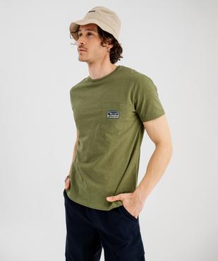 Tee-shirt manches courtes en jersey de coton flammé homme - Roadsign vue5 - ROADSIGN GEMO FOR GOOD D - GEMO