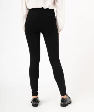 Legging uni à large élastique et bouton décoratif femme vue1 - GEMO(FEMME PAP) - GEMO