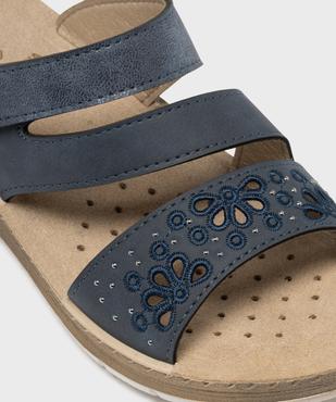 Mules confort à brides fantaisie avec scratch femme vue6 - G'FLEX - GEMO