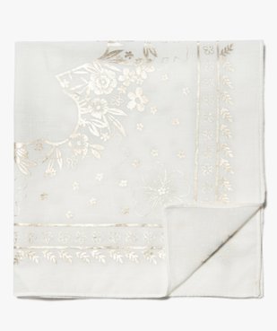 Foulard fille avec motifs fleuris scintillants - LuluCastagnette vue1 - LULUCASTAGNETTE - GEMO