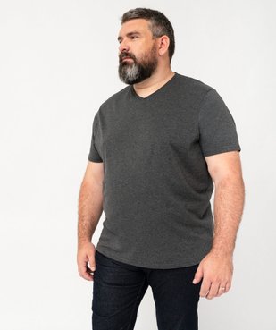 Tee-shirt à manches courtes et col V homme vue6 - GEMO 4G HOMME - GEMO