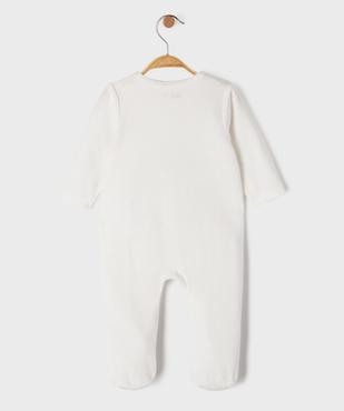 Pyjama velours motif panda ouverture devant  bébé vue10 - GEMO 4G BEBE - GEMO
