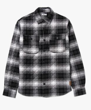 Sur-chemise homme matelassée à carreaux vue4 - GEMO (HOMME) - GEMO