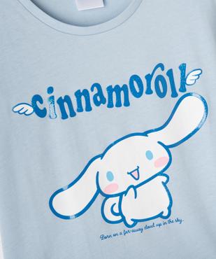 Tee-shirt manches courtes loose imprimé fille - Cinnamoroll  vue2 - CINNAMOROLL - GEMO