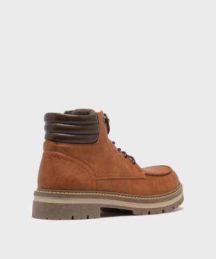 Chaussures montantes avec semelle crantée homme - Urban Steps vue4 - URBAN STEPS - GEMO