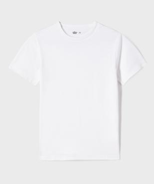 Tee-shirt à manches courtes uni garçon vue4 - GEMO (JUNIOR) - GEMO