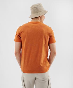 Tee-shirt manches courtes en jersey de coton flammé homme - Roadsign vue3 - ROADSIGN GEMO FOR GOOD D - GEMO