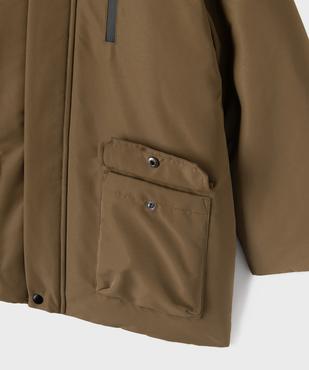 Parka à capuche avec doublure douillette garçon vue4 - GEMO 4G GARCON - GEMO