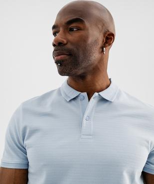 Polo manches courtes avec finitions fantaisie homme vue2 - GEMO (HOMME) - GEMO