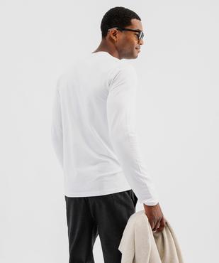 Tee-shirt à manches longues et col rond homme vue13 - GEMO 4G HOMME - GEMO