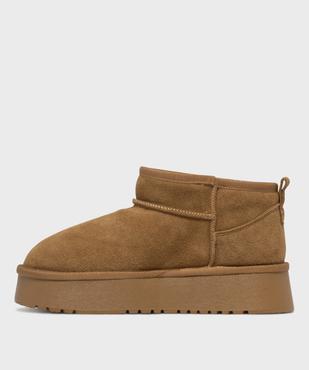 Boots fourrées plateforme femme - LuluCastagnette vue3 - LULUCASTAGNETTE - GEMO
