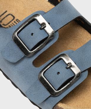 Sandales à bride scratch et semelle intérieure cuir anatomique garçon - 5 Miles vue6 - 5 MILES - GEMO