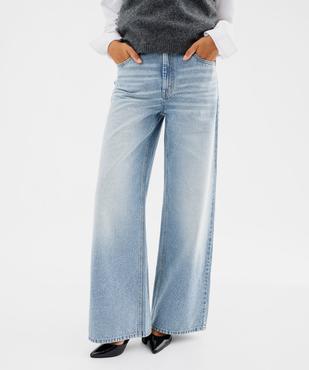 Jean Wide leg strass femme vue1 - GEMO 4G FEMME - GEMO