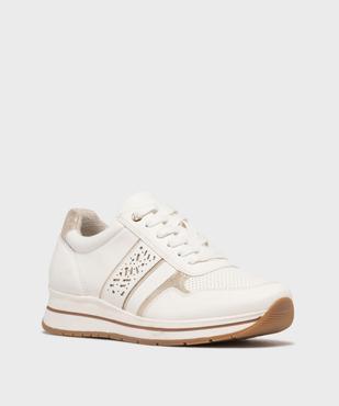 Baskets à lacets avec talon compensé femme - Valentina Baldano vue2 - VALENTINA BALDA - GEMO