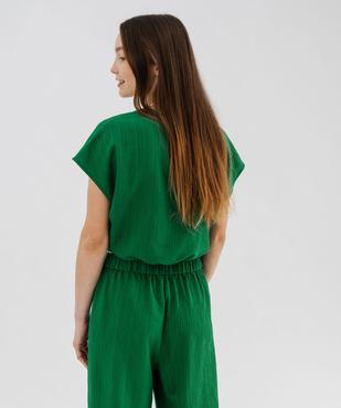 Blouse sans manches loose à nouer femme vue4 - GEMO(FEMME PAP) - GEMO