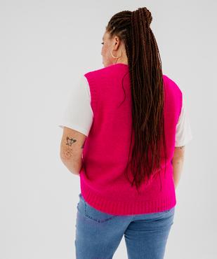 Pull sans manches femme grande taille vue3 - GEMO (G TAILLE) - GEMO
