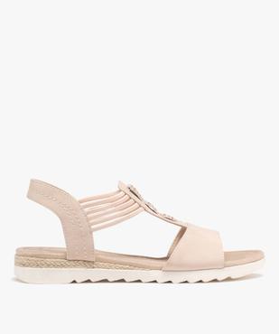 Sandales à petit talon compensé et brides élastiques femme vue1 - VALENTINA BALDA - GEMO