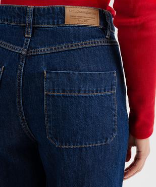 Jean wide leg taille haute avec poches plaquées femme  - LuluCastagnette vue3 - LULU CASTAGNETTE GEMO FOR GOOD - GEMO