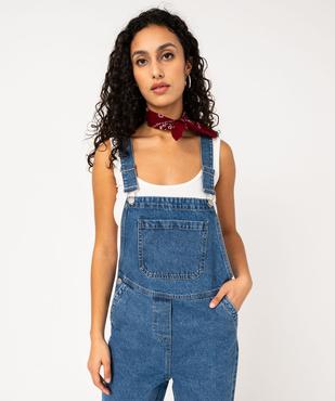 Salopette en jean coupe mom femme vue5 - GEMO 4G FEMME - GEMO
