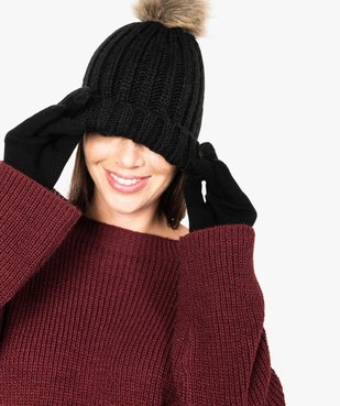 Gants adaptés aux écrans tactiles femme (lot de 2 paires) vue1 - GEMO (ACCESS) - GEMO