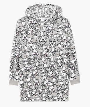 Chemise de nuit à capuche en velours ras motif lapin femme - Disney vue4 - PANPAN - GEMO