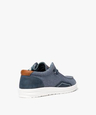 Tennis en toile look chaussures bateau homme vue4 - URBAN STEPS - GEMO