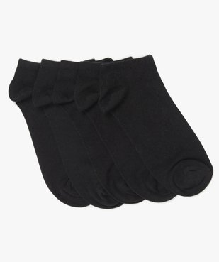 Chaussettes ultra courtes unies fille (lot de 5) vue1 - GEMO 4G FILLE - GEMO