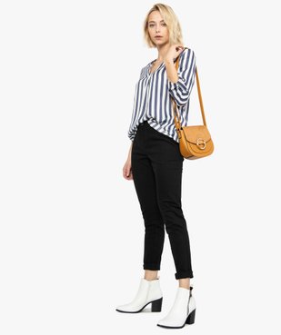 Blouse femme à rayures avec col V vue5 - GEMO(FEMME PAP) - GEMO