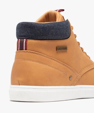 Boots garçon unies à lacets avec détail en denim - Redskins vue6 - REDSKINS - GEMO