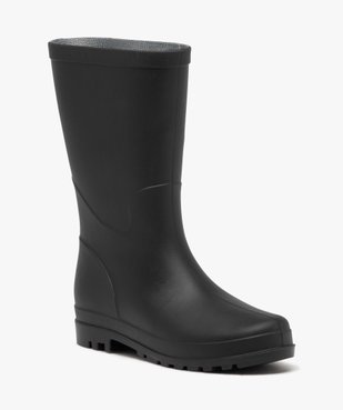 Bottes de pluie femme unies à semelle crantée vue2 - GEMO (EQUIPT) - GEMO