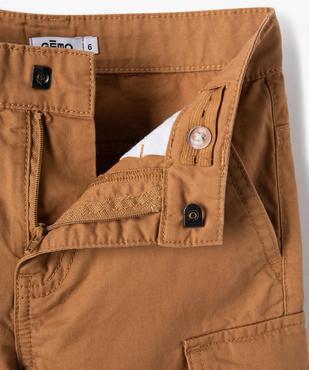 Bermuda en toile coupe cargo garçon vue2 - GEMO 4G GARCON - GEMO