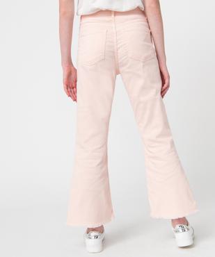 Jean femme large avec finitions franges longueur 7/8ème vue3 - GEMO(FEMME PAP) - GEMO
