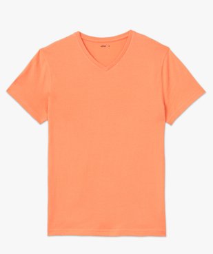 Tee-shirt à manches courtes et col V homme vue4 - GEMO 4G HOMME - GEMO