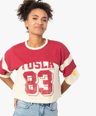 Tee-shirt femme court à manches courtes – Camps United vue2 - CAMPS UNITED - GEMO