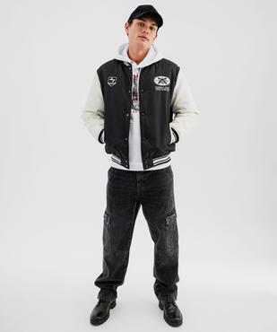 Sweat à capuche en molleton imprimé homme vue4 - GEMO (HOMME) - GEMO