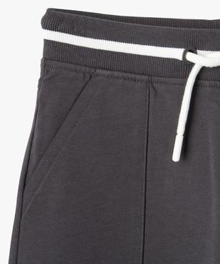 Bermuda en maille avec ceinture bicolore garçon vue2 - GEMO 4G GARCON - GEMO