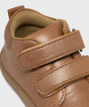 Chaussures premiers pas en cuir à scratch bébé fille - LuluCastagnette vue6 - LULUCASTAGNETTE - GEMO