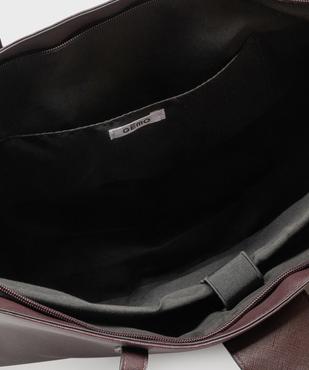 Sac cabas rigide en matière texturée femme vue3 - GEMO (ACCESS) - GEMO