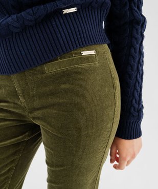 Pantalon en velours côtelé femme - LuluCastagnette vue3 - LULUCASTAGNETTE - GEMO