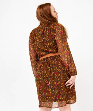 Robe en voile imprimé femme grande taille vue3 - GEMO (G TAILLE) - GEMO