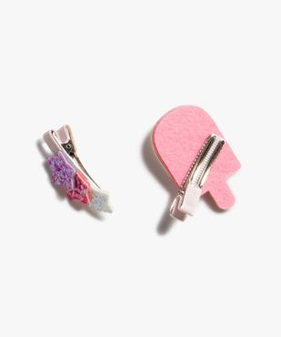 Pince à cheveux fille pailletée (lot de 2) vue2 - GEMO (ENFANT) - GEMO