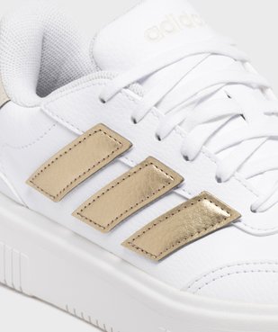 Baskets Court block bold avec semelle plateforme femme - Adidas vue6 - ADIDAS - GEMO