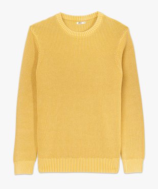 Pull en coton à maille côtelée homme vue4 - GEMO (HOMME) - GEMO