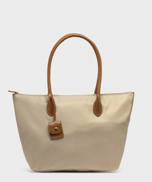 Sac à main zippé forme cabas à grandes anses femme  vue1 - GEMO (ACCESS) - GEMO