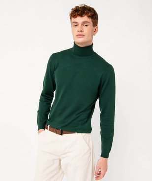 Pull à col roulé en maille fine homme vue1 - GEMO 4G HOMME - GEMO