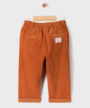 Pantalon en velours côtelé avec taille ajustable bébé garçon - LuluCastagnette vue3 - LULUCASTAGNETTE - GEMO