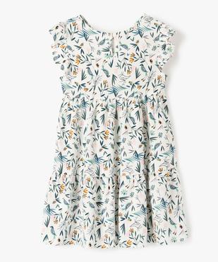 Robe fille fleurie à épaules volantées vue3 - GEMO (ENFANT) - GEMO