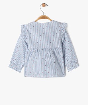 Blouse manches longues à rayures bébé fille - LuluCastagnette vue5 - LULUCASTAGNETTE - GEMO