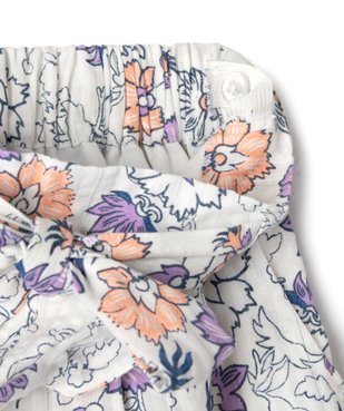 Pantalon ample à motifs fleuris fille - LuluCastagnette vue3 - LULUCASTAGNETTE - GEMO